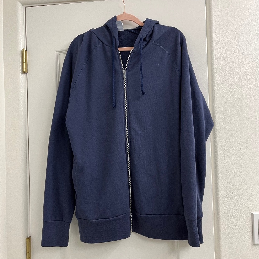 Alternative Apparel Navy Blue Hoodie Zipper Sweatshirt - XL - Like New